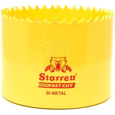 Starrett Gelbe Bimetall-Bohrkrone - 60mm - Metalltrennwerkzeug Starrett Gelbe Bimetall-Bohrkrone - 60mm - Metalltrennwerkzeug