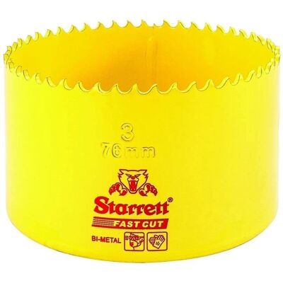 Starrett FCH0300 Bi-Metal Hole Saw - 76mm - Hole Saw Starrett FCH0300 Bi-Metal Hole Saw - 76mm - Hole Saw