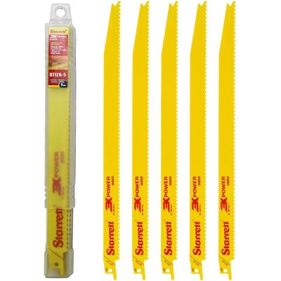Starrett BT126-5 Bimetalowa piła wahadłowa - Stożkowa, 300mm, 6 TPI Starrett BT126-5 Bimetalowa piła wahadłowa - Stożkowa, 300mm, 6 TPI