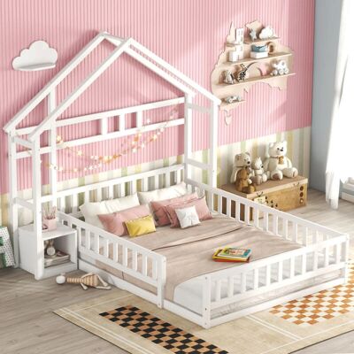 REDOM Struttura letto singolo - bianco - 140x200 cm - Bed frame REDOM Struttura letto singolo - bianco - 140x200 cm - Bed frame