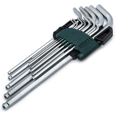 Sata Sechskantschlüssel-Set - Präzise, Extra Lang, 12-teilig Sata Sechskantschlüssel-Set - Präzise, Extra Lang, 12-teilig