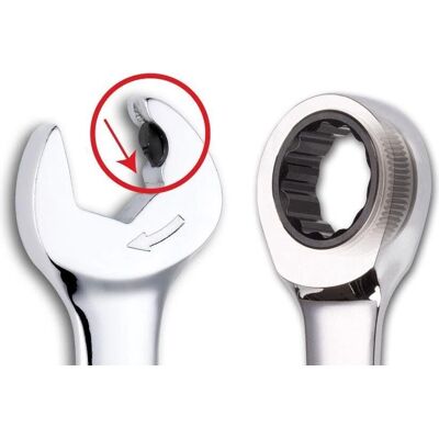 SATA 43614 - 18 mm - podwójny klucz z grzechotką - wrench SATA 43614 - 18 mm - podwójny klucz z grzechotką - wrench