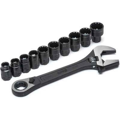 Sata Model ST09000 Zestaw Kluczy Regulowanych - 11 Elementów Sata Model ST09000 Zestaw Kluczy Regulowanych - 11 Elementów