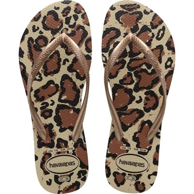 Havaianas Slim Flatform Animals - Μπεζ/Ροζ Χρυσό/Σκούρο Καφέ Havaianas Slim Flatform Animals - Μπεζ/Ροζ Χρυσό/Σκούρο Καφέ