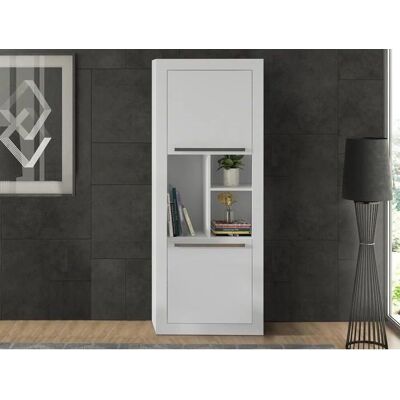 Vente-unique Evan Bookcase - Modular Wall Unit - White - Bookcase Vente-unique Evan Bookcase - Modular Wall Unit - White - Bookcase