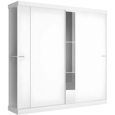 Vente-unique Adalrik II White Sliding Wardrobe - Wardrobe Vente-unique Adalrik II White Sliding Wardrobe - Wardrobe