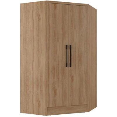 Vente-unique Armoire d'angle 2 portes - 101cm - naturel - aurali - Publicité Vente-unique Armoire d'angle 2 portes - 101cm - naturel - aurali - Publicité