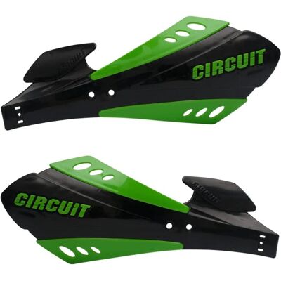 Protège-mains Circuit Equipment SX - Noir/Vert - Protection MX/Enduro Protège-mains Circuit Equipment SX - Noir/Vert - Protection MX/Enduro