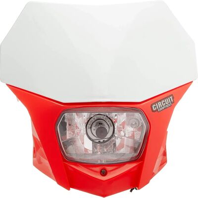 Circuit Equipment Portafaro Bagus Bianco-Rosso - Parte del faro Circuit Equipment Portafaro Bagus Bianco-Rosso - Parte del faro