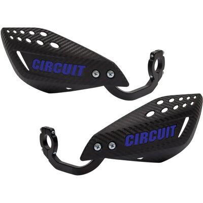 Circuit Equipment Vector Hand Guard - Blanc Bleu - Protège-mains pour Motocross, Enduro, Supermoto - Publicité Circuit Equipment Vector Hand Guard - Blanc Bleu - Protège-mains pour Motocross, Enduro, Supermoto - Publicité