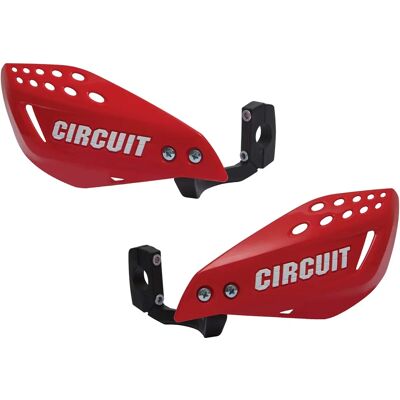 Circuit Equipment Vector Hand Guard - Unisexe Blanc Rouge - Publicité Circuit Equipment Vector Hand Guard - Unisexe Blanc Rouge - Publicité