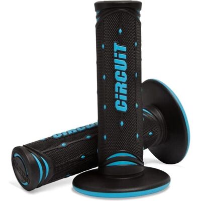 Circuit Equipment JUPITER Racing Manopola - Cross/Enduro, Nero Blu, 22/24mm Circuit Equipment JUPITER Racing Manopola - Cross/Enduro, Nero Blu, 22/24mm