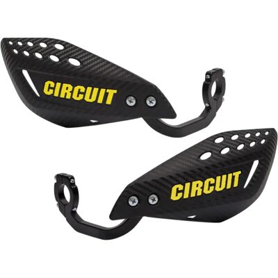 Circuit Equipment Vector Hand Guard - Leichter Carbon Gelb für Motorräder Circuit Equipment Vector Hand Guard - Leichter Carbon Gelb für Motorräder