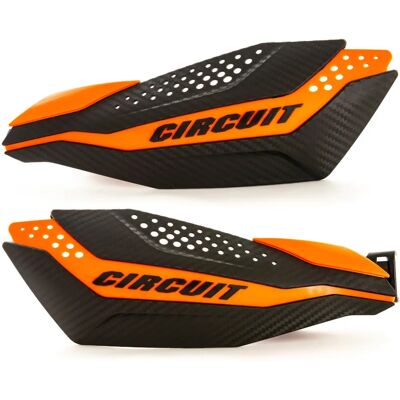 Protège-mains Circuit Equipment Dakar - Universel 22/28mm Carbon/Orange - Accessoires Moto - Publicité Protège-mains Circuit Equipment Dakar - Universel 22/28mm Carbon/Orange - Accessoires Moto - Publicité