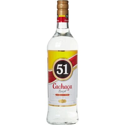Cachaça 51 Pirassununga - Spirituoso di Canna 40% 1L Cachaça 51 Pirassununga - Spirituoso di Canna 40% 1L