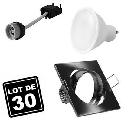 EUROPALAMP - Kit de 30 focos LED empotrables - 5W 4500K EUROPALAMP - Kit de 30 focos LED empotrables - 5W 4500K