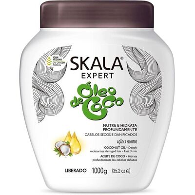 Skala Óleo e Máscara de Coco - Vegano, Sem SLS - Cuidados com os Cabelos Skala Óleo e Máscara de Coco - Vegano, Sem SLS - Cuidados com os Cabelos