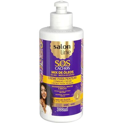 Crème pour Boucles SOS de Salon Line avec 12 Huiles - Soins capillaires - Publicité Crème pour Boucles SOS de Salon Line avec 12 Huiles - Soins capillaires - Publicité