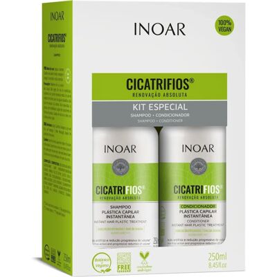 Inoar - 250ml Shampoo & Conditioner Kit - Voor Beschadigd Haar Inoar - 250ml Shampoo & Conditioner Kit - Voor Beschadigd Haar