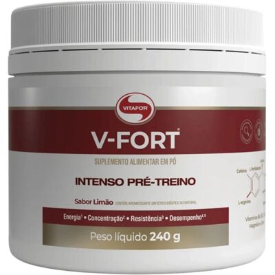 Vitafor V-Fort Pó Limão - Suplemento Pré-treino Vitafor V-Fort Pó Limão - Suplemento Pré-treino