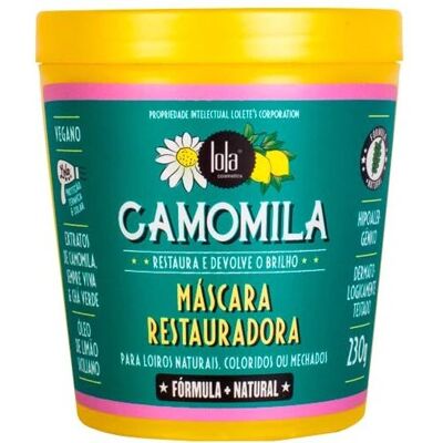 Máscara restauradora de camomila Lola Cosmetics 230 g Máscara restauradora de camomila Lola Cosmetics 230 g