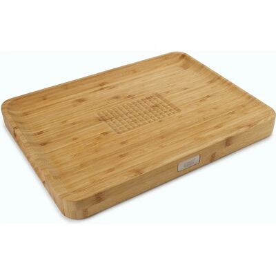 Joseph Joseph - Cut&Carve Plus - Bamboo - Grand - Planche à découper - Publicité Joseph Joseph - Cut&Carve Plus - Bamboo - Grand - Planche à découper - Publicité