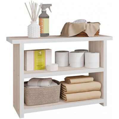 Caemmum - Etagère Multifonctions 68 cm Chêne clair - Shelf - Publicité Caemmum - Etagère Multifonctions 68 cm Chêne clair - Shelf - Publicité
