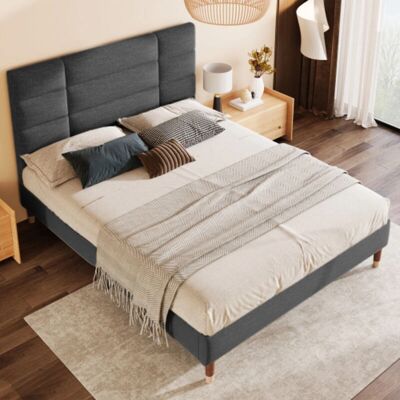 OKWISH - WF196944AAE - Grau Leinen - 140x200 - Bed OKWISH - WF196944AAE - Grau Leinen - 140x200 - Bed