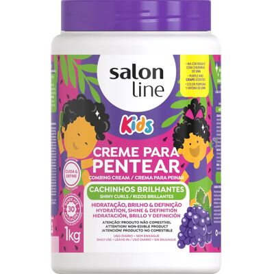 Salon Line Grape Kids Boucles Brillantes 1kg - Crème capillaire - Publicité Salon Line Grape Kids Boucles Brillantes 1kg - Crème capillaire - Publicité