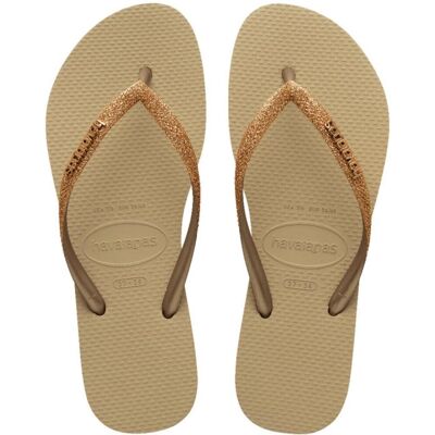 Havaianas Slim Glitter W - or - Publicité Havaianas Slim Glitter W - or - Publicité