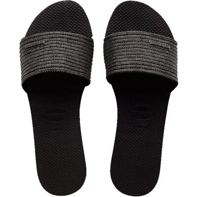 Havaianas Tofflor YOU MALTA METALLIC svarta Havaianas Tofflor YOU MALTA METALLIC svarta