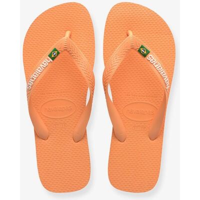 Havaianas Kids Peach Brasil Logo Sandals - Kids Havaianas Kids Peach Brasil Logo Sandals - Kids