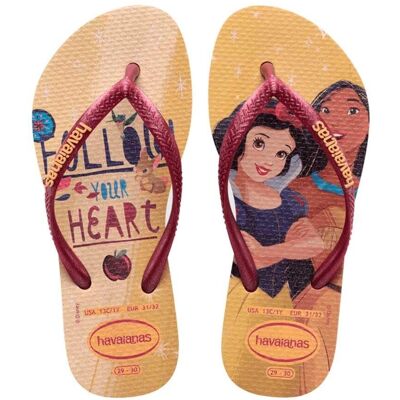 HAVAIANAS Kids Gold Rubber Ultrafine Sandals - Sandals HAVAIANAS Kids Gold Rubber Ultrafine Sandals - Sandals