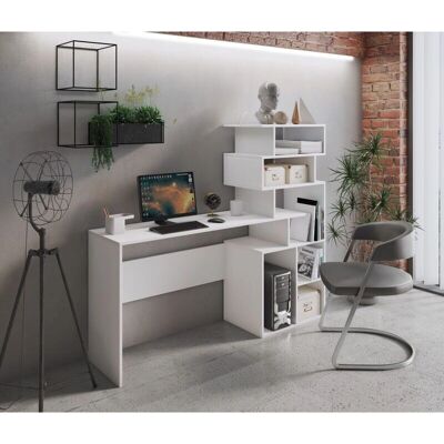 Scrivania Ghea di Calitan con libreria - Laminato, 158,4x39,6cm Scrivania Ghea di Calitan con libreria - Laminato, 158,4x39,6cm