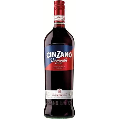 Cinzano Vermouth Rosso - 15% Vol. - 1L - Tradition Italienne - Publicité Cinzano Vermouth Rosso - 15% Vol. - 1L - Tradition Italienne - Publicité