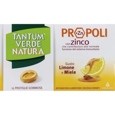 Angelini Tantum Verde Naturale Limone Miele - Integratore Mal di Gola Angelini Tantum Verde Naturale Limone Miele - Integratore Mal di Gola