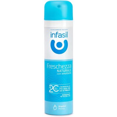 Infasil Deo Spray Freschezza Naturale Con Emollienti 150ml - Deodorante Infasil Deo Spray Freschezza Naturale Con Emollienti 150ml - Deodorante