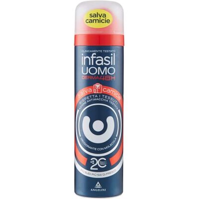 Infasil Uomo Derma48H Deodorante Spray - Salva Camicie Infasil Uomo Derma48H Deodorante Spray - Salva Camicie