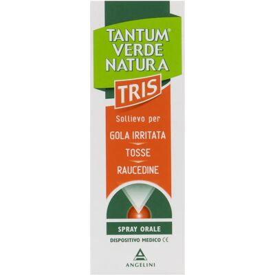 Angelini Tantum Verde Natura Tris Spray - Sollievo Gola - 15ml Angelini Tantum Verde Natura Tris Spray - Sollievo Gola - 15ml