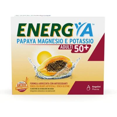 Angelini Energya Papaya Magnesio Potassio 50+ - Integratore Alimentare Angelini Energya Papaya Magnesio Potassio 50+ - Integratore Alimentare