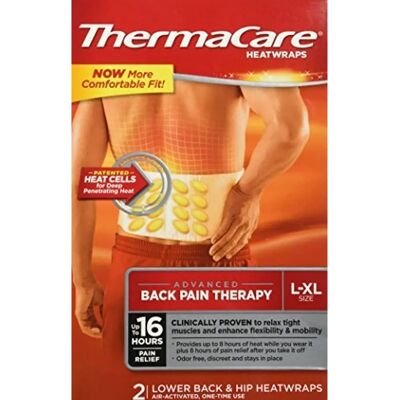 ThermaCare Back Pain Relief Heat Wraps 2 Pack ThermaCare Back Pain Relief Heat Wraps 2 Pack