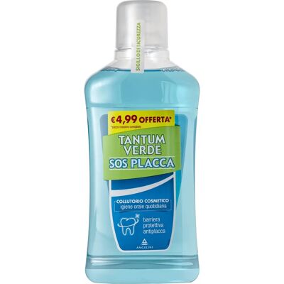 Collutorio Tantum Verde SOS Placca Angelini - Efficace contro la placca 500ml Collutorio Tantum Verde SOS Placca Angelini - Efficace contro la placca 500ml