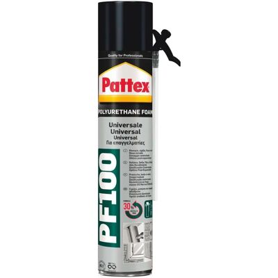 Espuma de poliuretano Pattex PF100 - Vedação, Isolamento, Resistente ao Fogo Espuma de poliuretano Pattex PF100 - Vedação, Isolamento, Resistente ao Fogo
