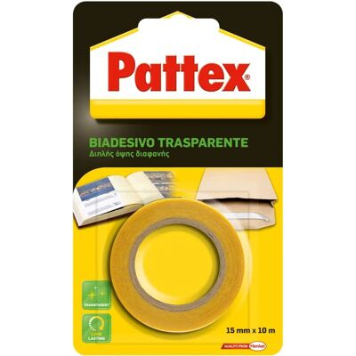 Pattex Transparent Double-Sided Tape - 15x10mt Pattex Transparent Double-Sided Tape - 15x10mt