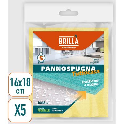 Tecnomat 5 Paños de Esponja Multiusos - Paños de Limpieza Tecnomat 5 Paños de Esponja Multiusos - Paños de Limpieza