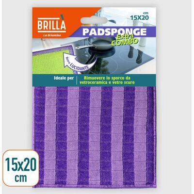LA BRIANTINA PAD05866A Esponja Limpiadora de Vidrio con Doble Fibra - Esponja de Limpieza LA BRIANTINA PAD05866A Esponja Limpiadora de Vidrio con Doble Fibra - Esponja de Limpieza