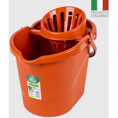 La Briantina Cubo con escurridor - Contenedor ecológico para limpieza La Briantina Cubo con escurridor - Contenedor ecológico para limpieza