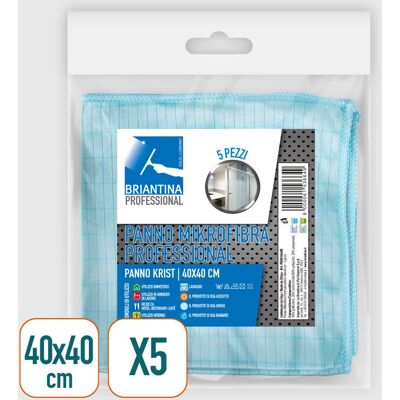 Paño de Microfibra Cristal La Briantina - 40x40cm - Azul - Paño de Limpieza Paño de Microfibra Cristal La Briantina - 40x40cm - Azul - Paño de Limpieza