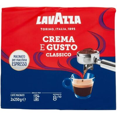 Lavazza Crema E Gusto Classico - Caffè macinato 250g - Compatibile con macchine espresso Lavazza Crema E Gusto Classico - Caffè macinato 250g - Compatibile con macchine espresso