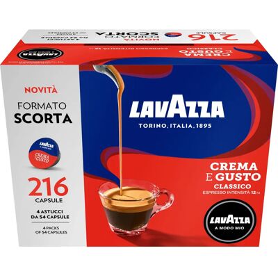 Capsule Lavazza A Modo Mio Espresso Crema E Gusto - 216 pz Capsule Lavazza A Modo Mio Espresso Crema E Gusto - 216 pz